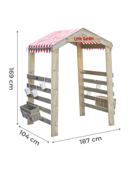 CLASSIC WORLD Drewniana Brama Ogrodowa Pergola Kwietnik