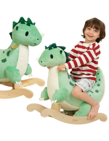 CLASSIC WORLD Dinozaur Na Biegunach Zielony Bujany