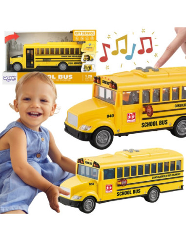 Woopie Autobus Szkolny Interaktywny Elektryczny 1:20