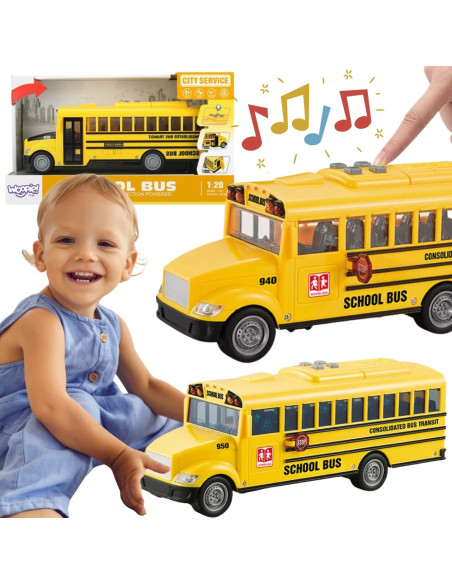 Woopie Autobus Szkolny Interaktywny Elektryczny 1:20