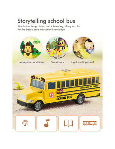 Woopie Autobus Szkolny Interaktywny Elektryczny 1:20