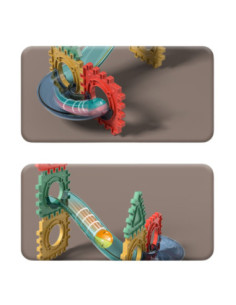 WOOPIE Klocki Magnetyczne Konstrukcyjne Tor Kulkowy 3D 68el. 2