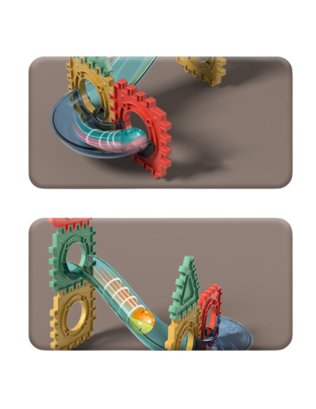 WOOPIE Klocki Magnetyczne Konstrukcyjne Tor Kulkowy 3D 228el.