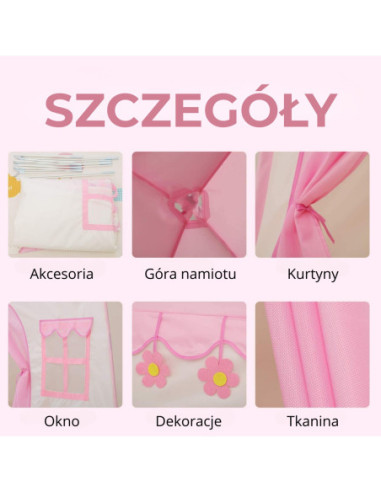 Wooopie Namiot Domek do Domu i Ogrodu XXL z Podłogą