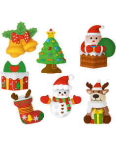 Woopie Stwórz Swoje Figurki Świąteczny Zestaw kreatyny do Odlewania i Malowania DIY 2