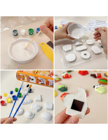 Woopie Stwórz Swoje Figurki Kosmiczny Zestaw Kreatywny do Odlewania i Malowania DIY