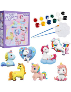 Woopie Stwórz Swoje Figurki Jednorożce Zestaw do Tworzenia i Malowania DIY