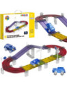 WOOPIE Klocki Magnetyczne Tor Samochodowy 76 Elementów
