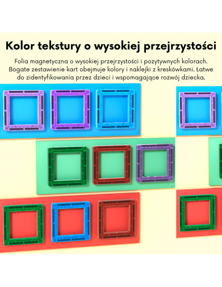 WOOPIE Przestrzenne Klocki Magnetyczne Nauka Liczb 70 Elementów