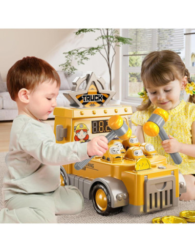 WOOPIE Ciężarówka Budowlana Uderz Kreta 2w1