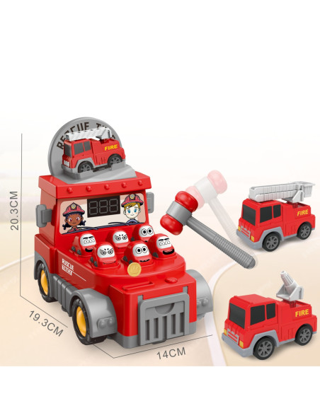 WOOPIE Ciężarówka Strażacka Uderz Kreta 2w1