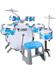 WOOPIE Educational Percussion for Children 6 Drums 2 Cymbals + Stool