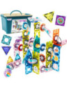 WOOPIE Klocki Magnetyczne Konstrukcyjne 3D Zestaw Edukacyjny Tor Kulkowy 126el.el.