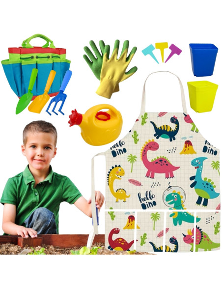 WOOPIE Zestaw Małego Ogrodnika 15el. Dinozaury