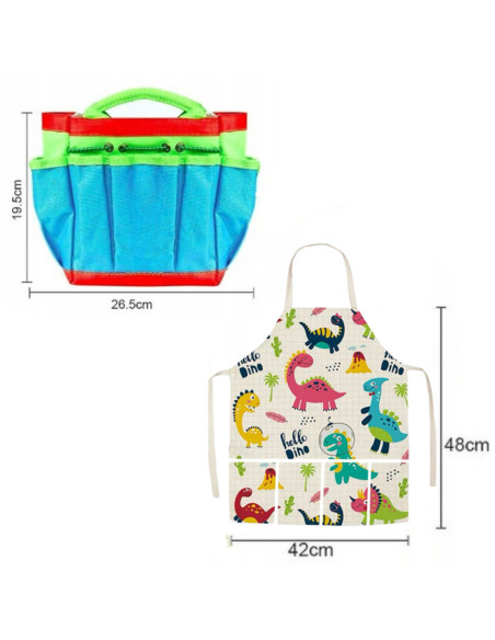 WOOPIE Zestaw Małego Ogrodnika 15el. Dinozaury