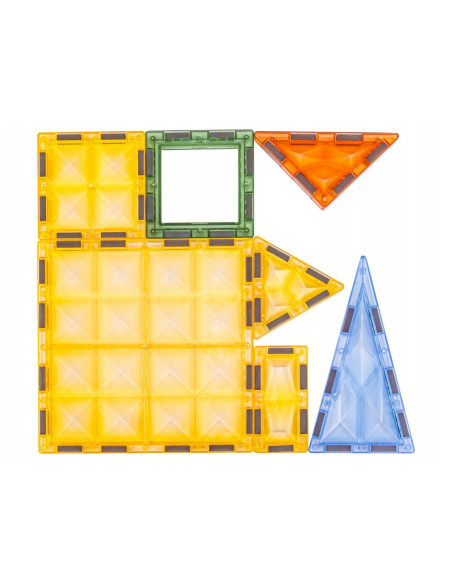 WOOPIE Klocki Magnetyczne Konstrukcyjne Świecące 3D Świat Zwierząt 124el.