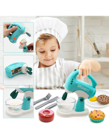 WOOPIE Zestaw AGD 3w1 Ekspres Mikser Blender Efekty Dźwiękowe Świetlne