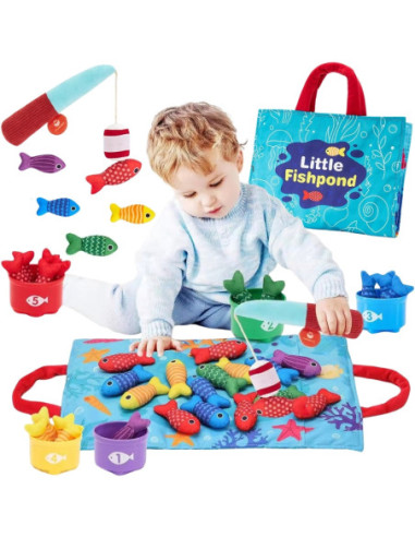 WOOPIE Zestaw Małego Wędkarza Nauka Liczenia 22 El.