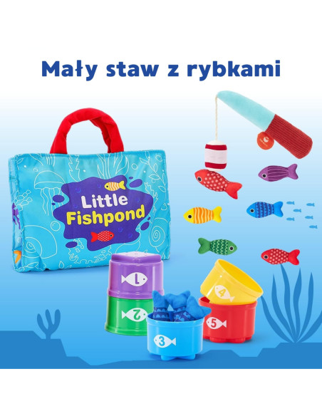 WOOPIE Zestaw Małego Wędkarza Nauka Liczenia 22 El.