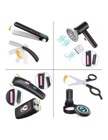 WOOPIE Barber Zestaw Fryzjerski dla Dzieci Salon Stylizacji 24el.