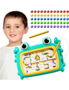 WOOPIE Montessori Magnetic Board Maze Crab Turquoise