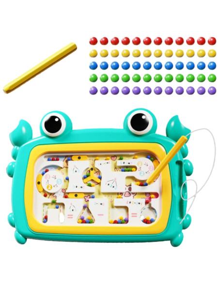WOOPIE Tablica Magnetyczna Montessori Labirynt Krab Turkusowa
