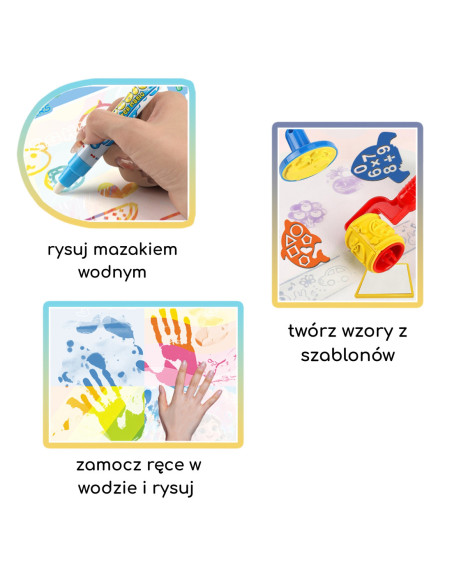 WOOPIE Mata Wodna do Rysowania Zestaw Kreatywny z Akcesoriami