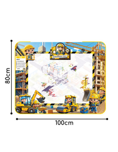 WOOPIE Mata Wodna do Rysowania Zestaw Kreatywny z Akcesoriami