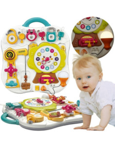 WOOPIE Tablica Montessori Manipulacyjna Sensoryczna Interaktywna dla Malucha