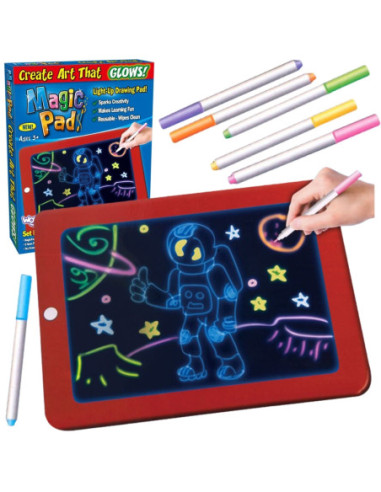 WOOPIE Magiczny Tablet Do Rysowania Neonowe Kolory