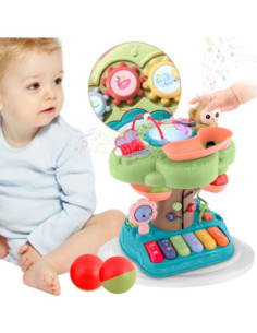 WOOPIE Interaktywne Drzewko Edukacyjne Pianino Led