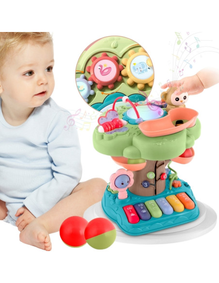 WOOPIE Interaktywne Drzewko Edukacyjne Pianino Led