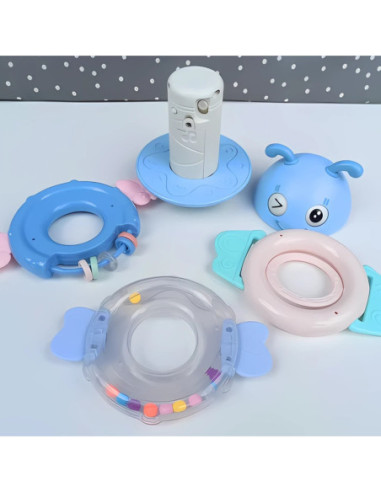 WOOPIE Wańka Wstańka Zabawka Sensoryczna 2w1 Grzechotka Gryzak