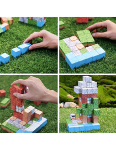 WOOPIE Klocki Magnetyczne Konstrukcyjne Świat Klocków 108 el. 2