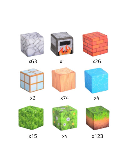 WOOPIE Klocki Magnetyczne Konstrukcyjne Świat Klocków 108 el.