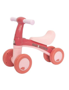 WOOPIE Rowerek Biegowy Różowy Jeździk Czterokołowy 2