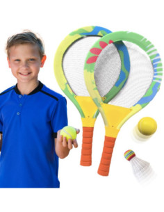 WOOPIE Paletki Plażowe do Badmintona Rakietki Zestaw