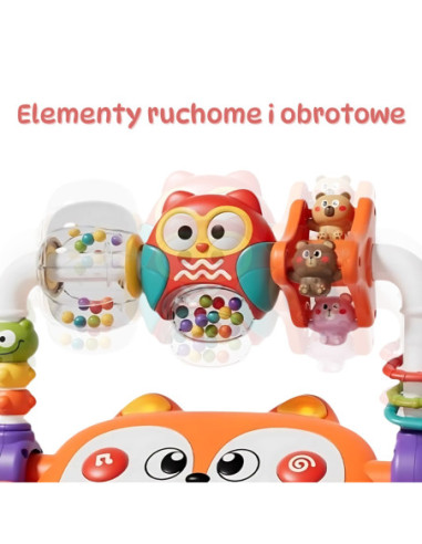 WOOPIE Interaktywne Pianino Edukacyjne Lisek LED Grzechotki