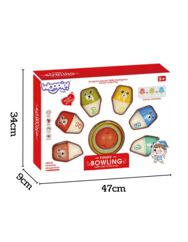 WOOPIE Kręgle Dla Dzieci Kolorowe Misie 3w1