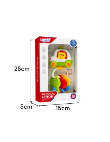 Woopie Zabawka Interaktywna Pilot Samochodzik z Kluczykami Grzechotka Gryzak