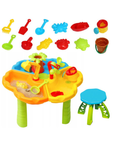 WOOPIE Stolik Wodny z Krzesełkiem 2w1 Piaskownica