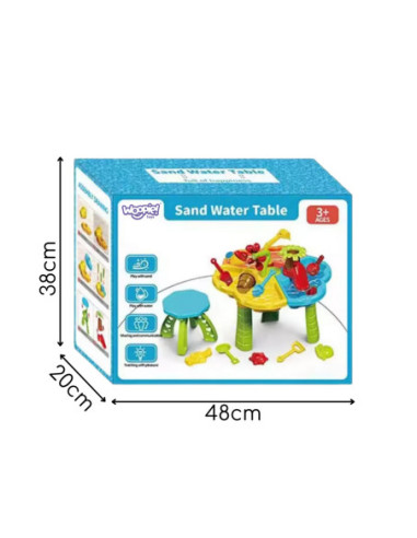 WOOPIE Stolik Wodny z Krzesełkiem 2w1 Piaskownica