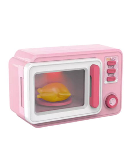 WOOPIE Różowa Kuchenka Mikrofalowa z Kurczakiem