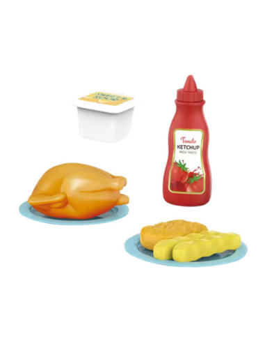 WOOPIE Różowa Kuchenka Mikrofalowa z Kurczakiem