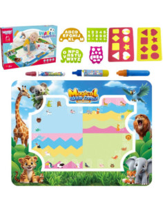 WOOPIE Mata do Malowania Wodą Safari Literki Cyferki