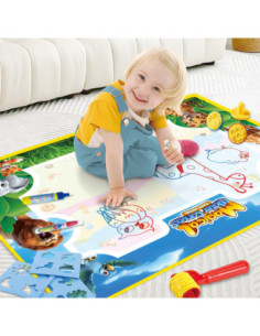 WOOPIE Mata do Malowania Wodą Safari Literki Cyferki 2