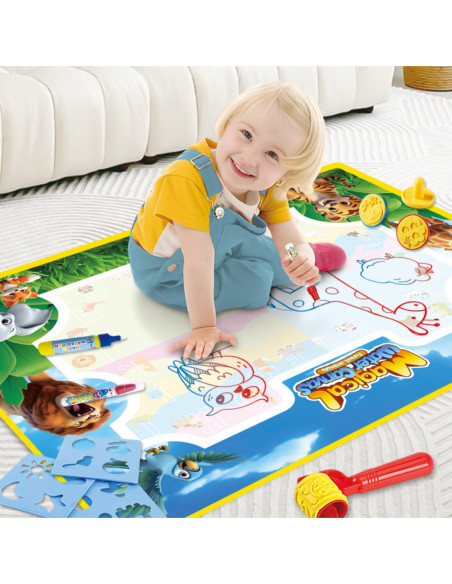 WOOPIE Mata do Malowania Wodą Safari Literki Cyferki