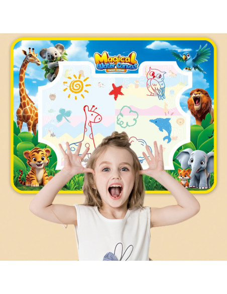 WOOPIE Mata do Malowania Wodą Safari Literki Cyferki