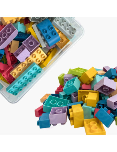 WOOPIE Klocki Soft Blocks Zestaw 99 Elementów w Pudełku