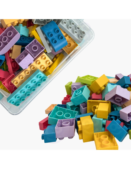 WOOPIE Klocki Soft Blocks Zestaw 99 Elementów w Pudełku